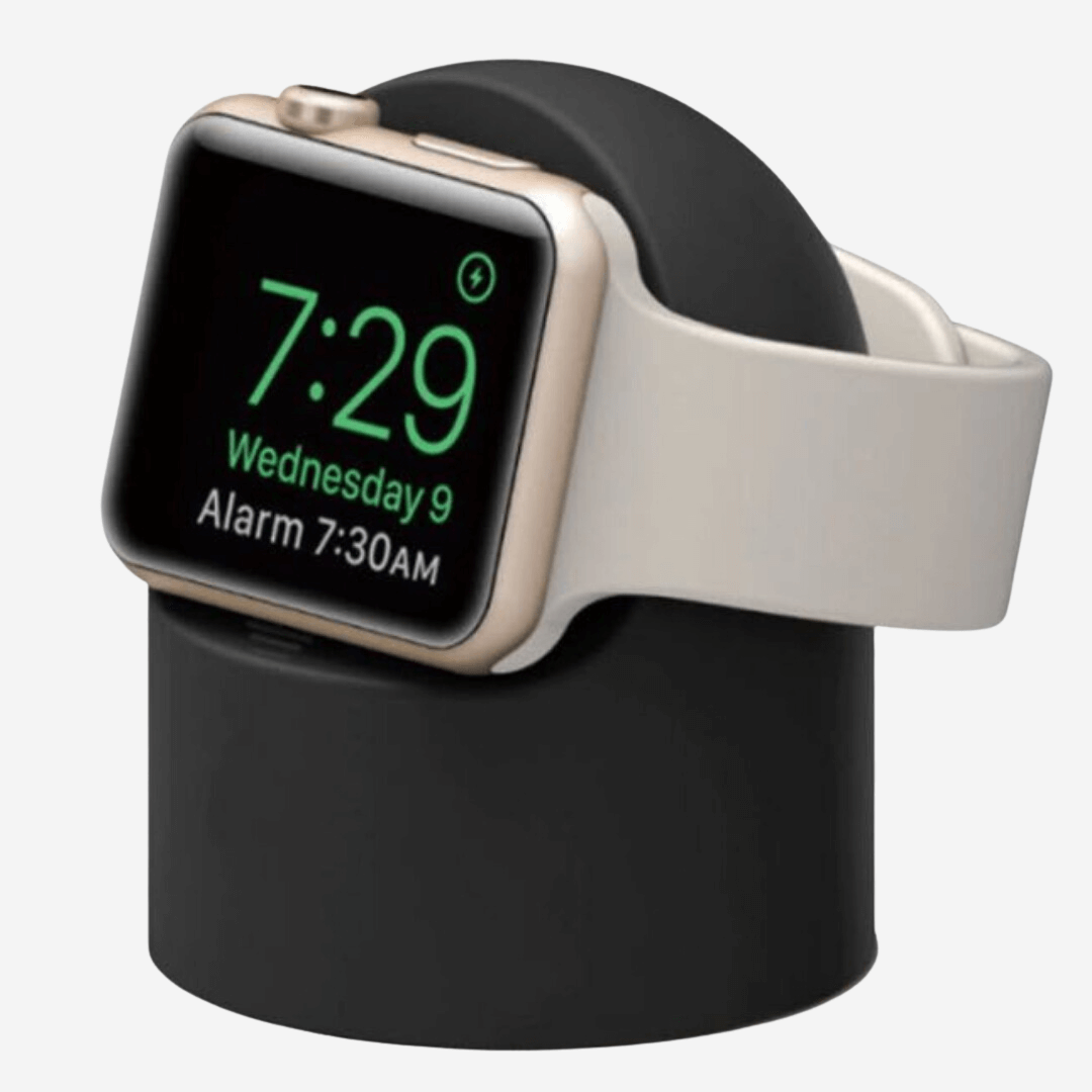 Bubble Silicone Apple Watch Stand - Black