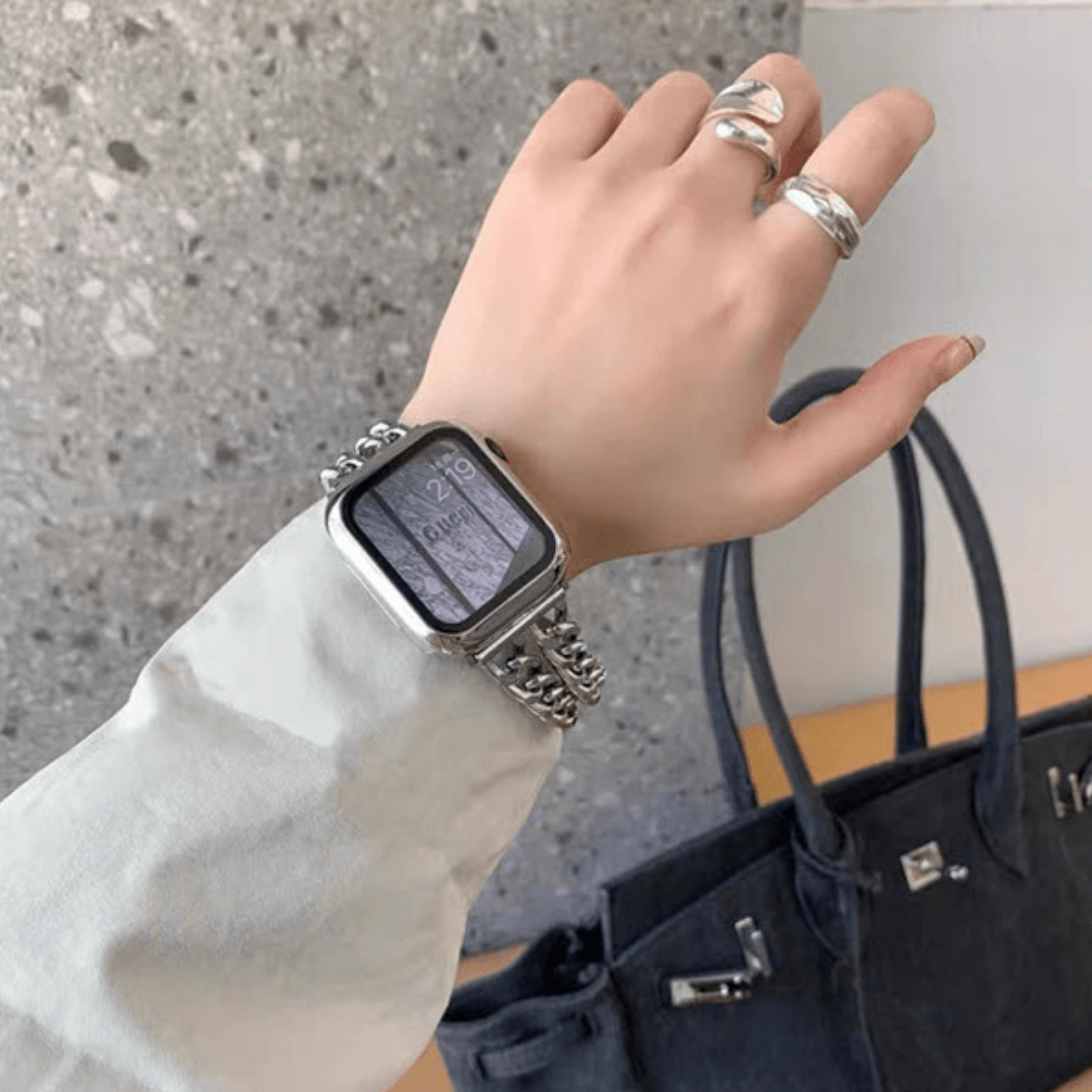 Gemini Bracelet Apple Watch Band - Silver