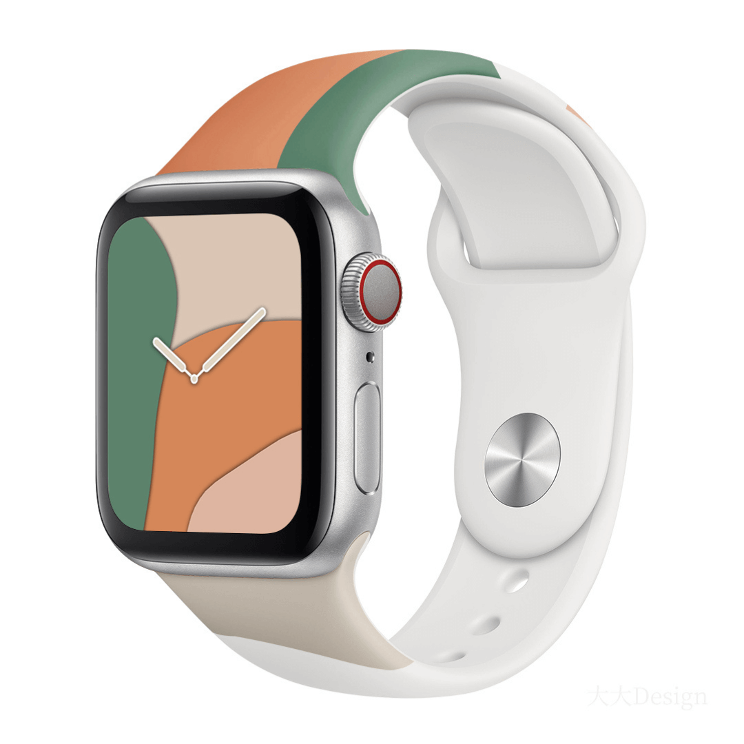 Mykonos Silicone Apple Watch Band - Caramel
