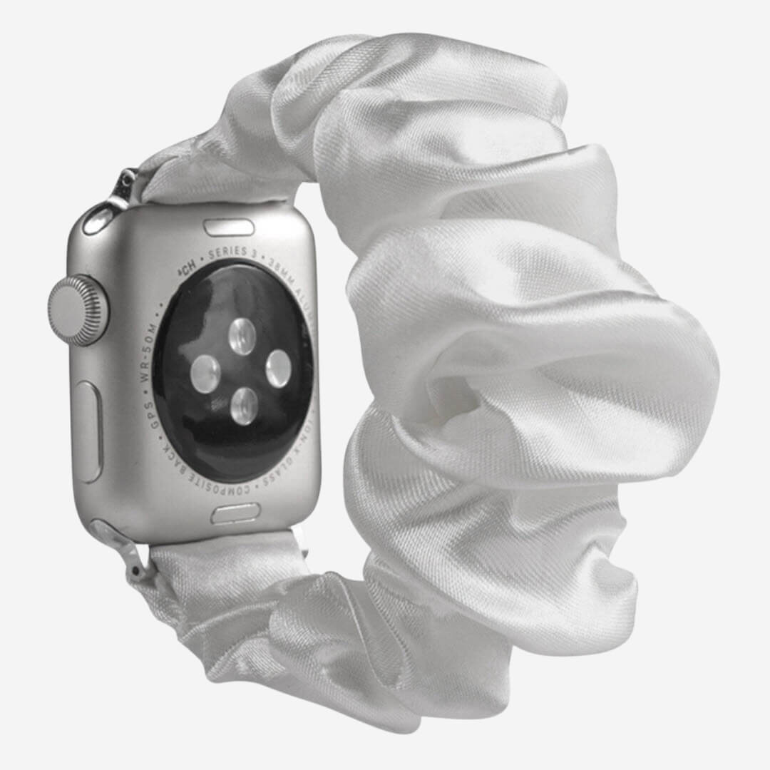 Scrunchie Apple Watch Band - Snow