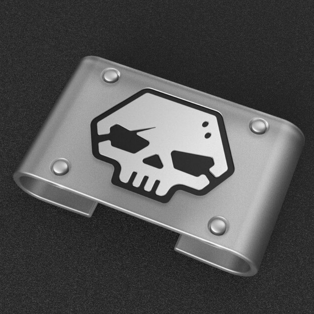 Outlaw Skull Apple Watch Bar - Transparent/Silver