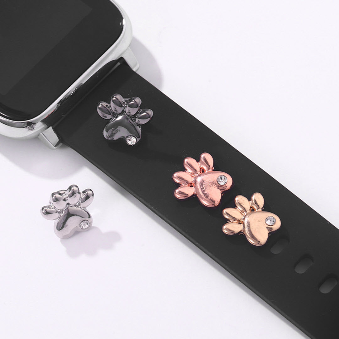 Paw Print Apple Watch Charm - Black