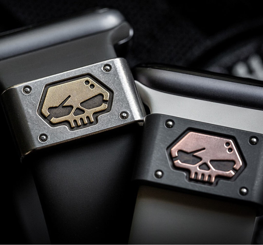 Outlaw Skull Apple Watch Bar - Silver/Gold